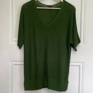 Talbots Dolman Shot Sleeve Fine Gauge Sweater Green M